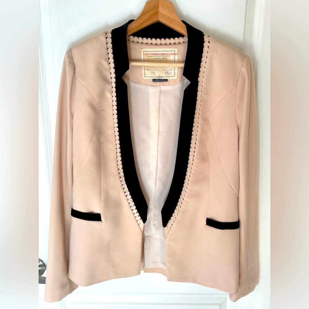 Cartonnier by Anthropologie | Tuxedo Style | Fully Lined | Vented Back | Size S